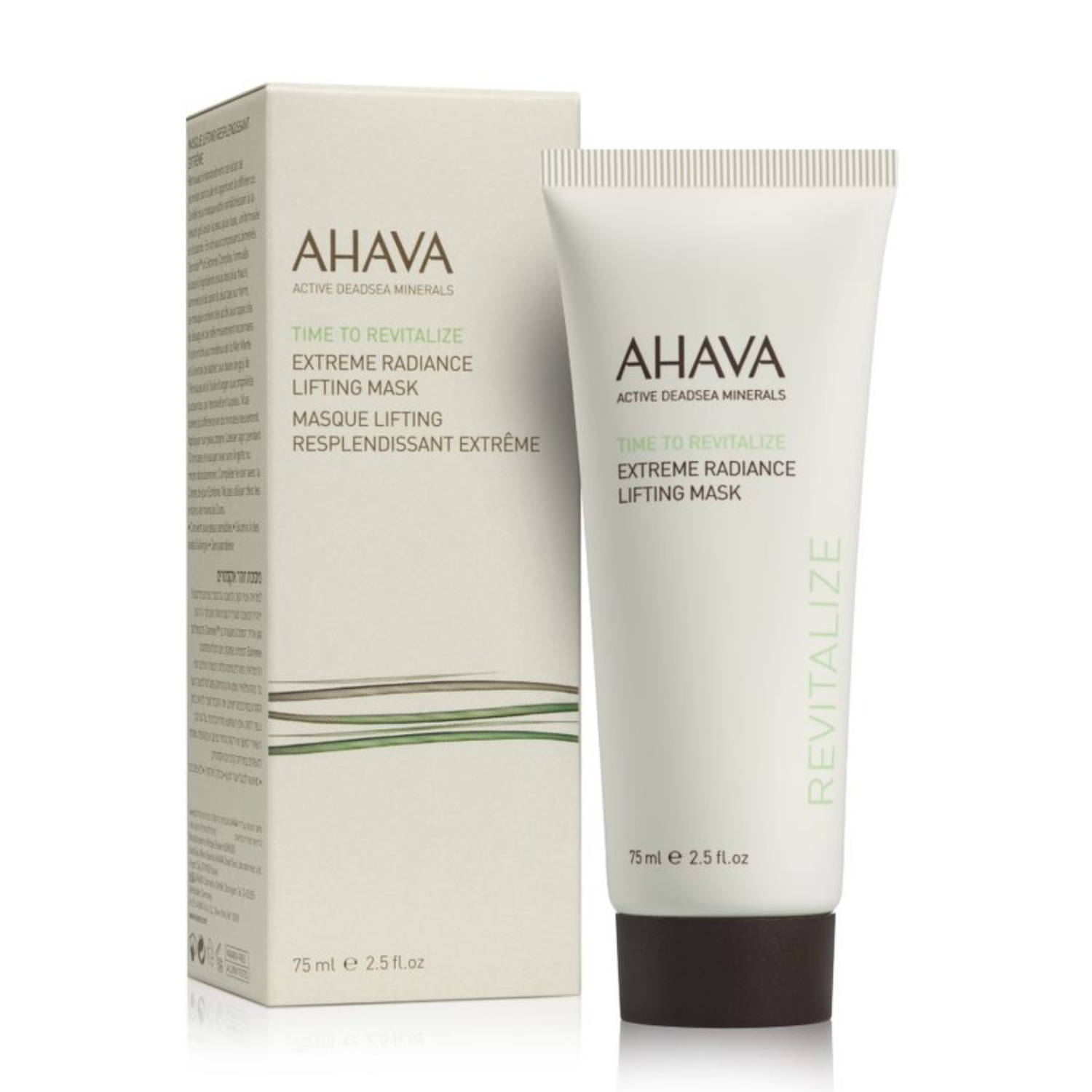 AHAVA TIME TO REVITALIZE EXTREME RADIANCE STANGRINANTI IR SKAISTINANTI VEIDO KAUKĖ, 75 ML