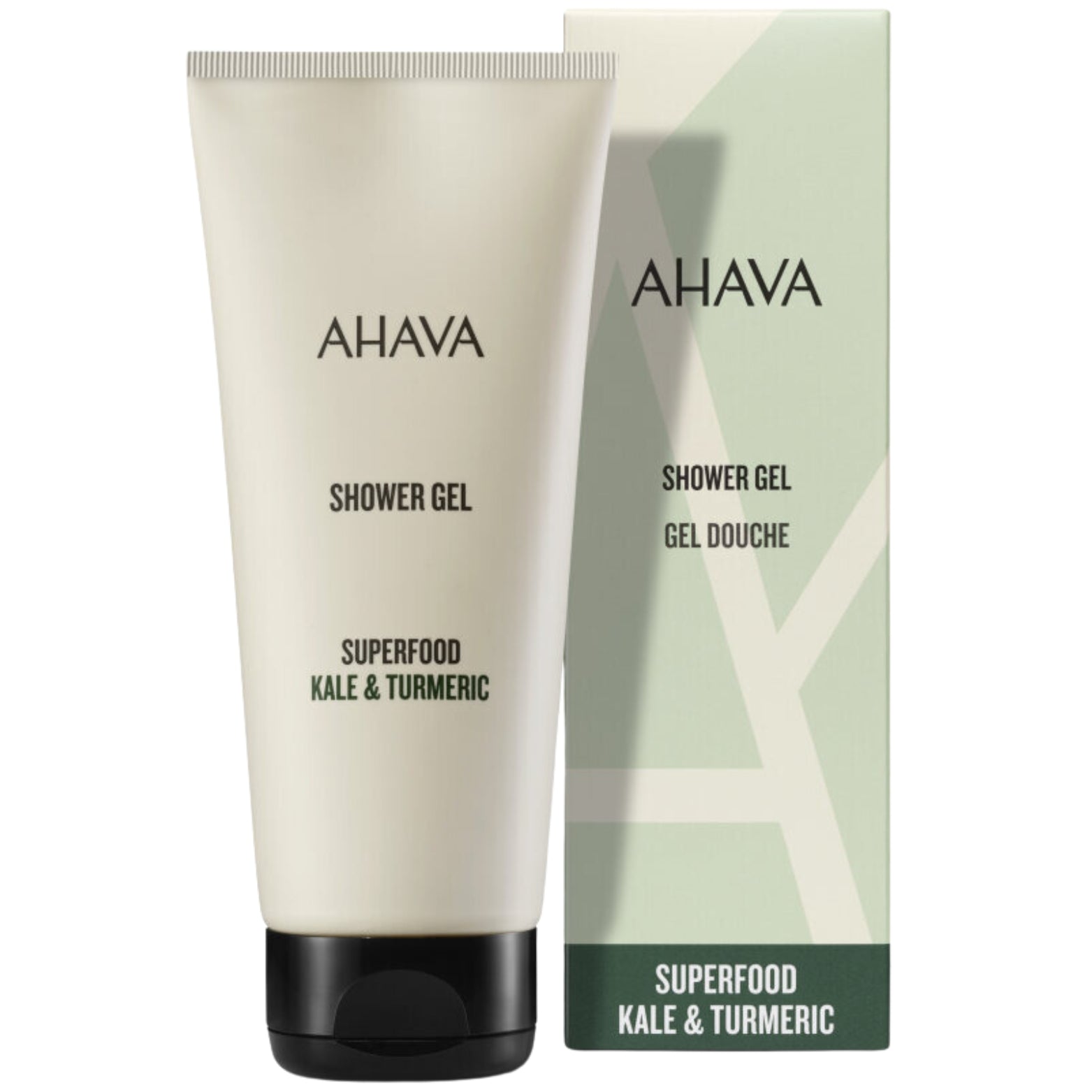 AHAVA KALE &amp; TURMERIC DUŠO GELIS, 200 ML