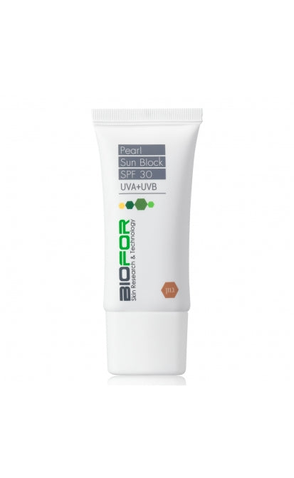 BIOFOR PEARL SUN PROTECTION APSAUGINIS VEIDO KREMAS SU SPALVA SPF30, 30 ML