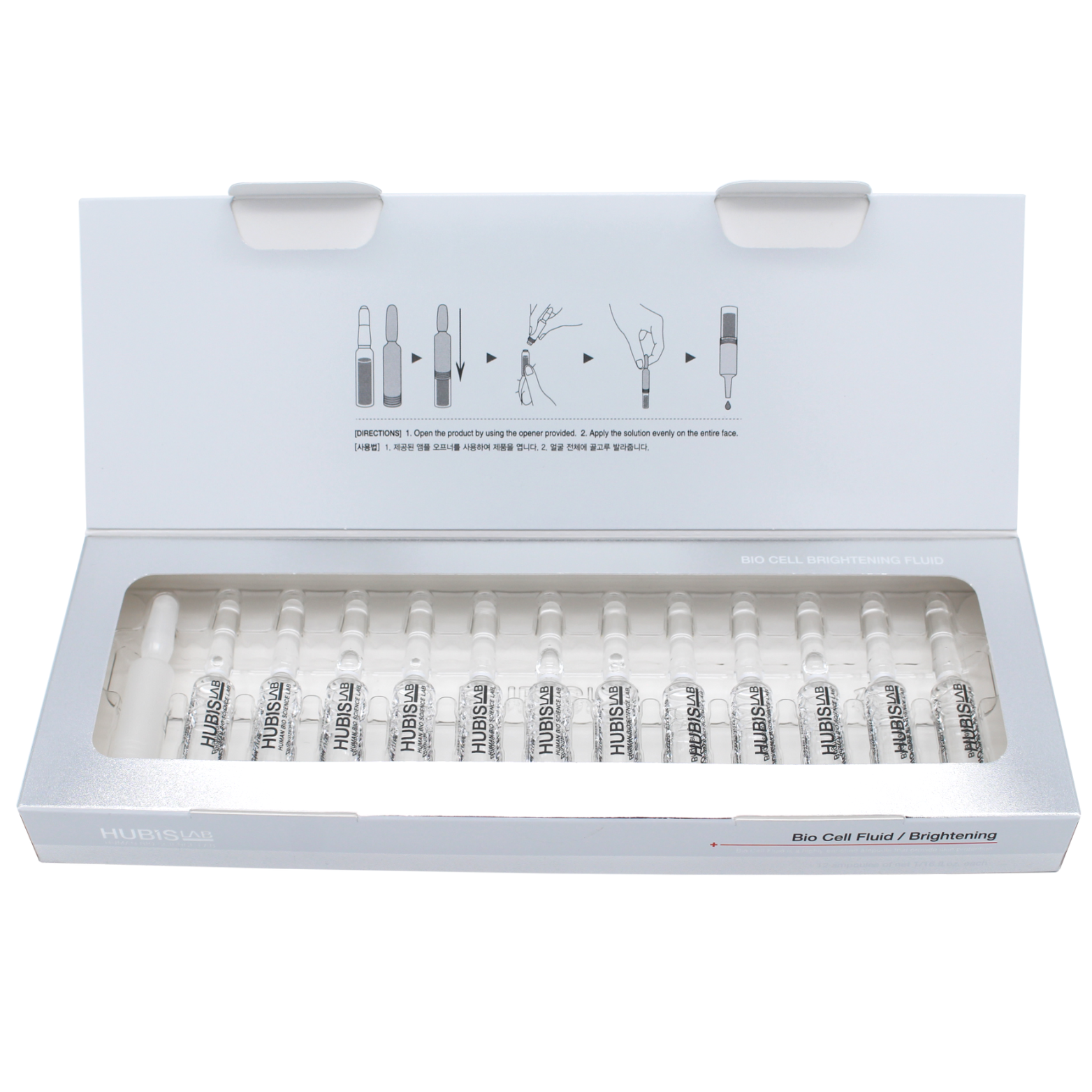 HUBISLAB BIO CELL ŠVIESINAMASIS FLUIDAS, 12x2 ml