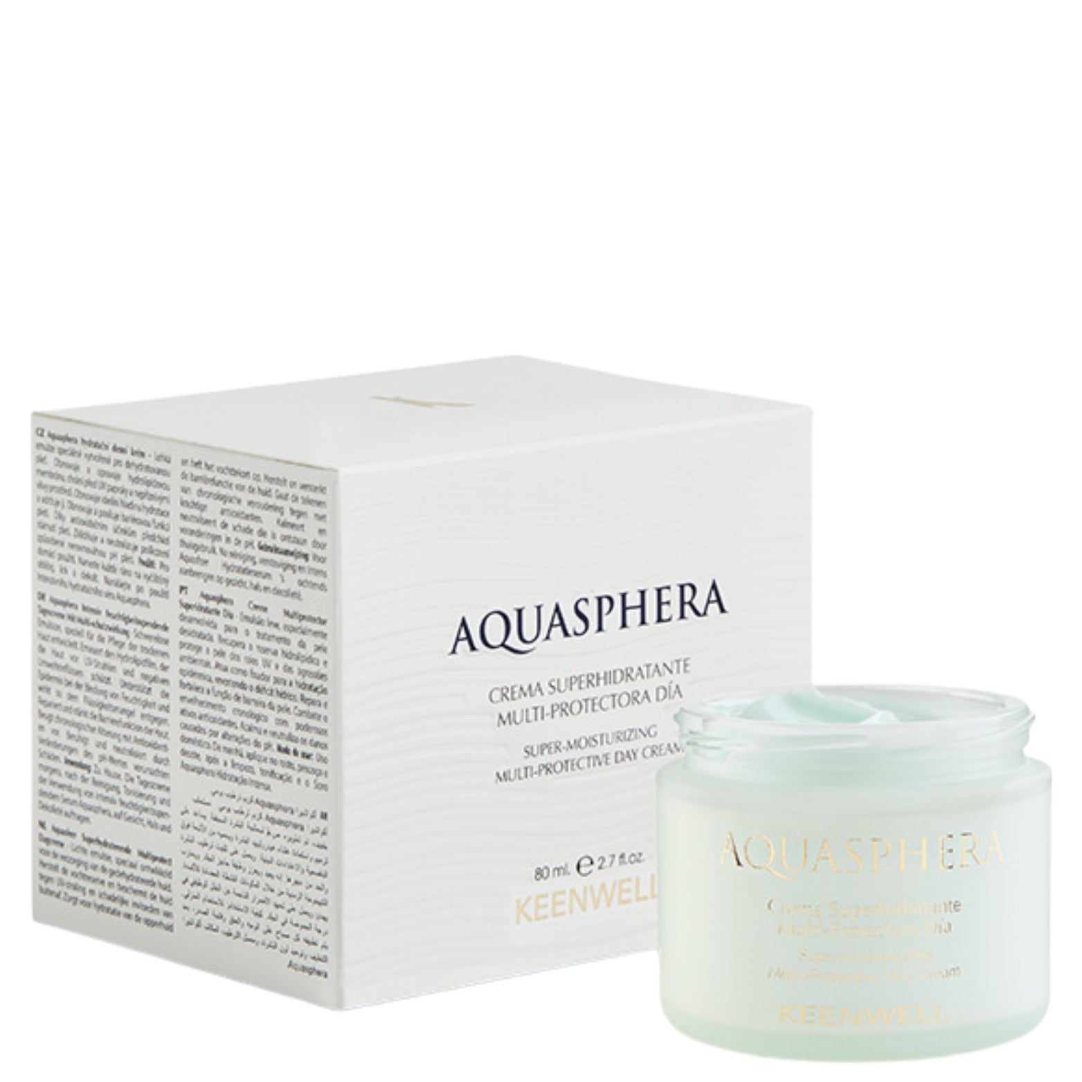 KEENWELL AQUASPHERA DRĖKINAMASIS DIENINIS KREMAS, 80 ML