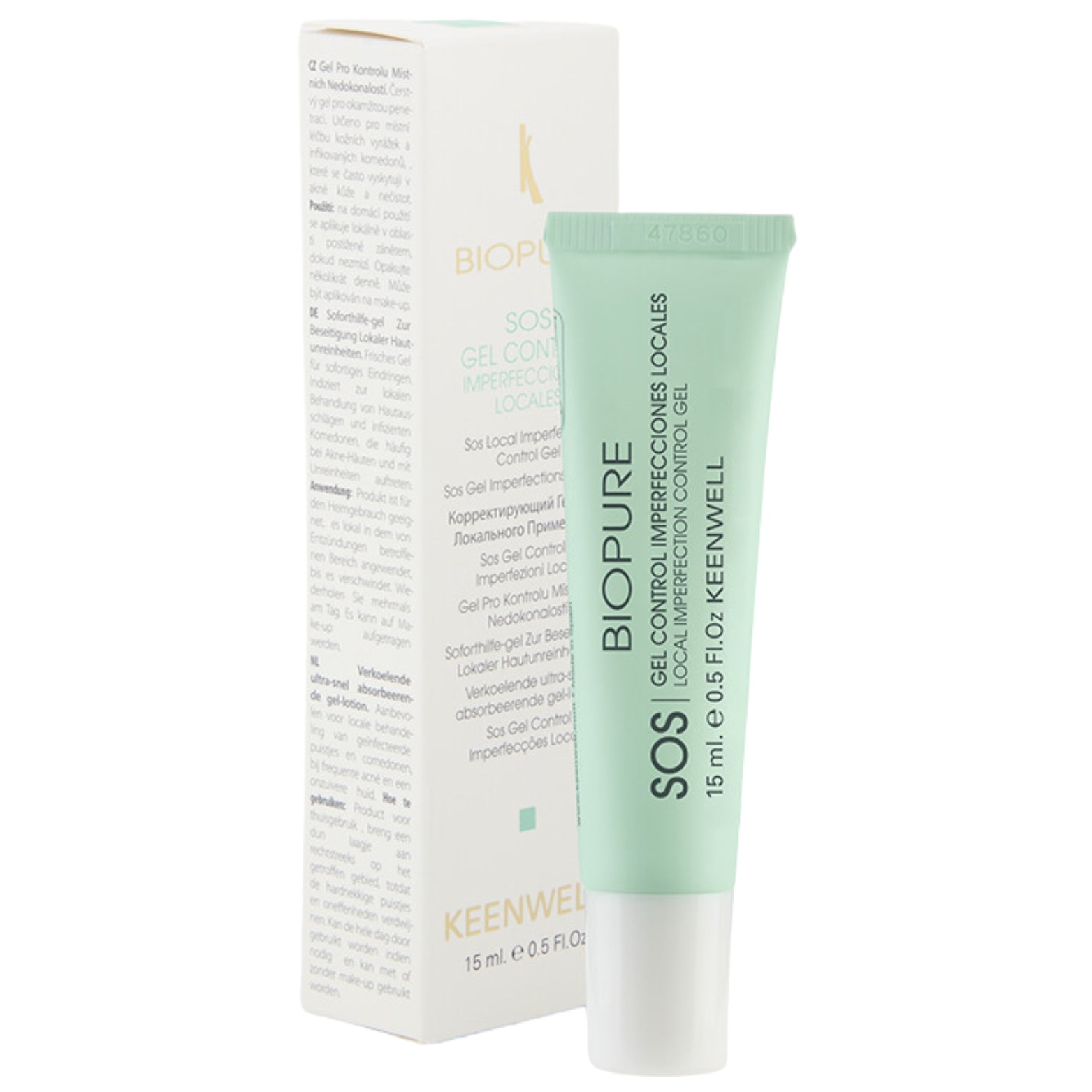 KEENWELL BIOPURE SOS GELIS LOKALIAM NAUDOJIMUI, 15 ML