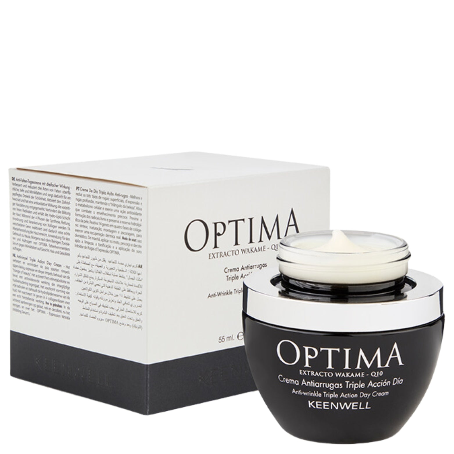 KEENWELL OPTIMA TREJOPO POVEIKIO DIENINIS VEIDO KREMAS, 55 ml