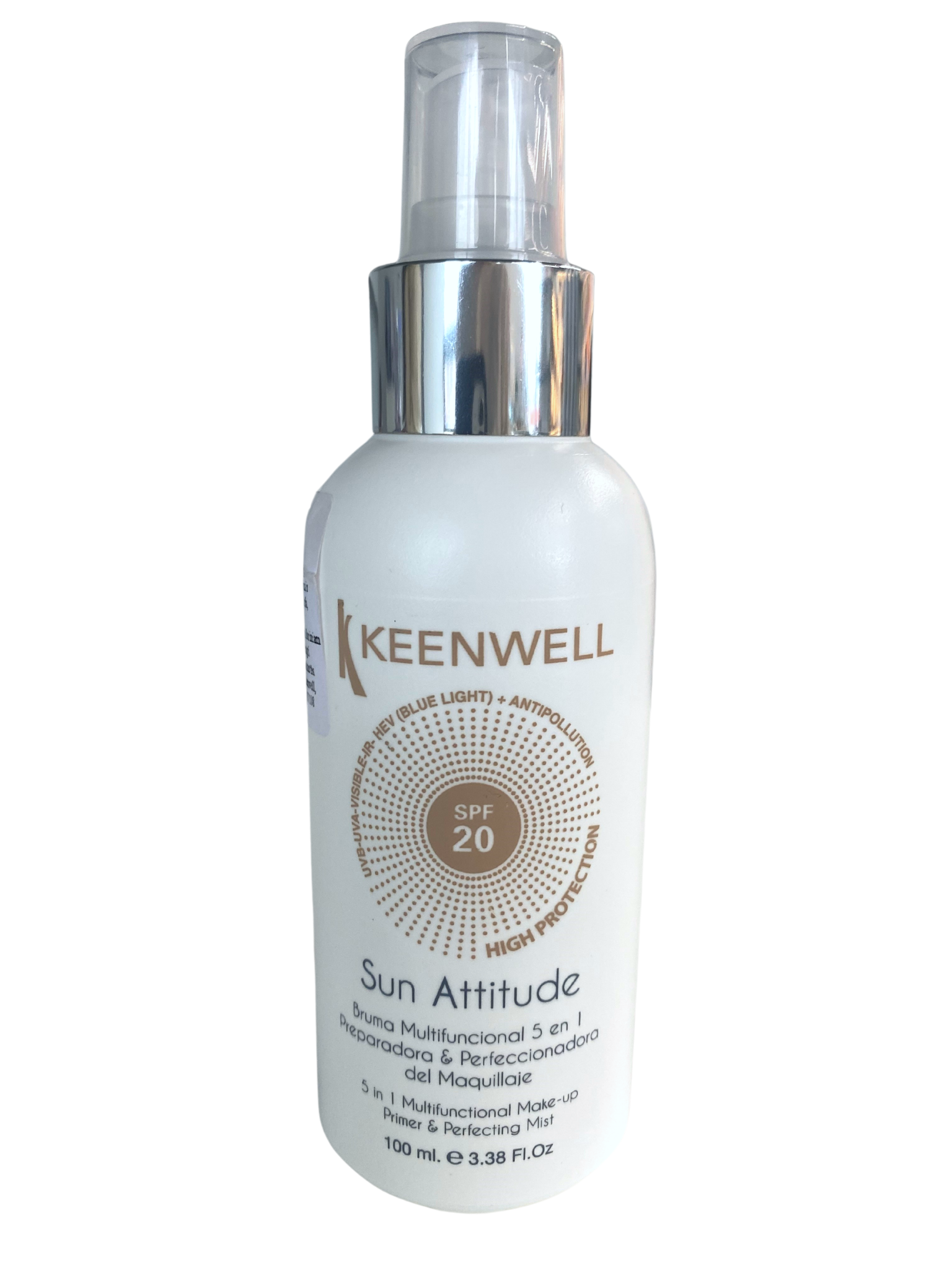 KEENWELL SUN ATTITUDE 5IN1 MULTIFUNKCINĖ DULKSNA/PRIEMONĖ PRIEŠ MAKIAŽĄ SPF 20, 100 ml