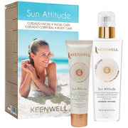 KEENWELL SUN ATTITUDE SPF 50 CC KREMAS VEIDUI, 60 ml + FLUIDAS NUO SAULĖS SPF50, 200 ml
