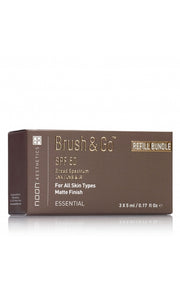 NOON BRUSH&GO MINERAL SUN PROTECTION POWDER SPF 50 PAPILDYMAS VISŲ TIPŲ ODAI (Tone 02), 3x5ml