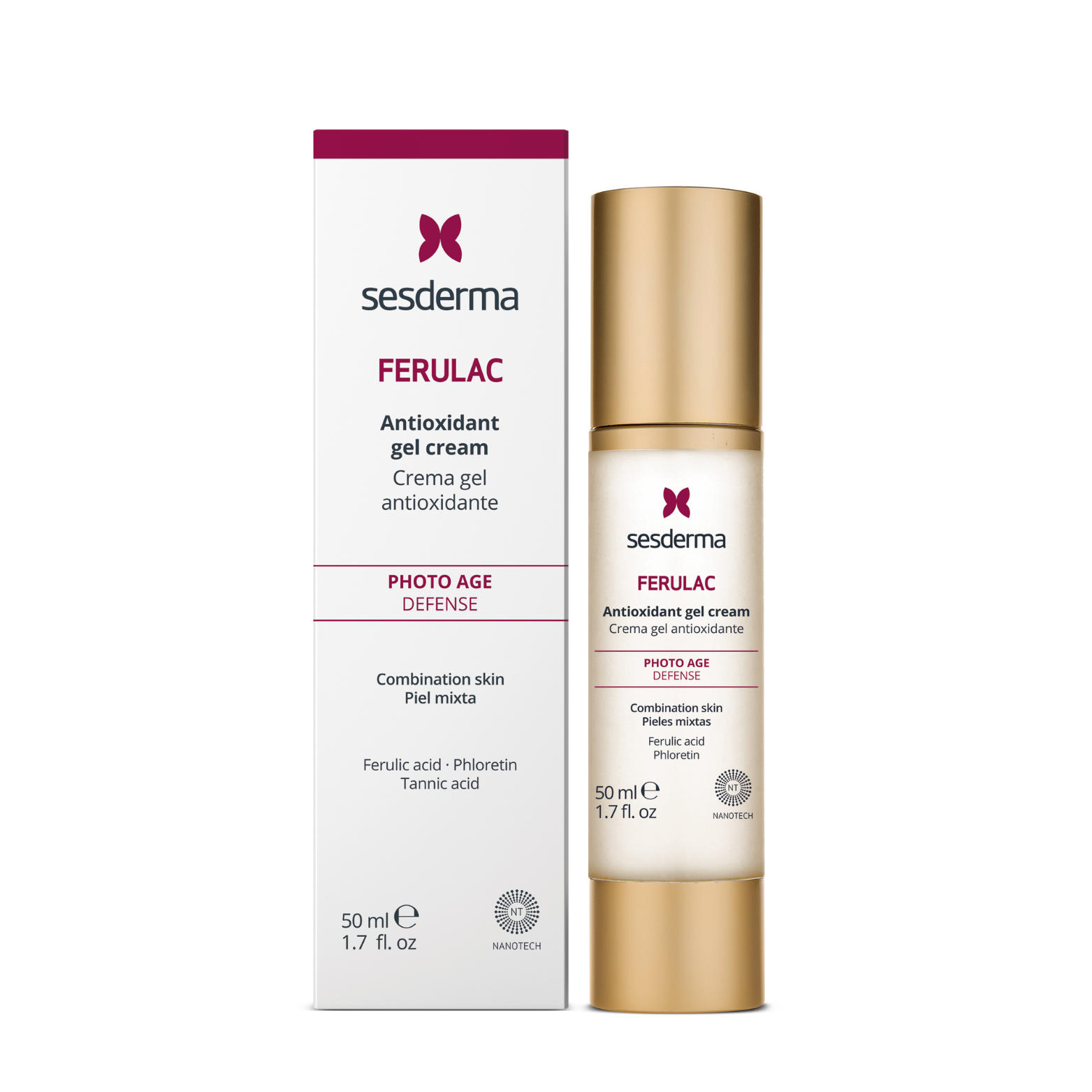 SESDERMA FERULAC ANTIOKSIDACINIS GELINIS VEIDO KREMAS, 50 ML