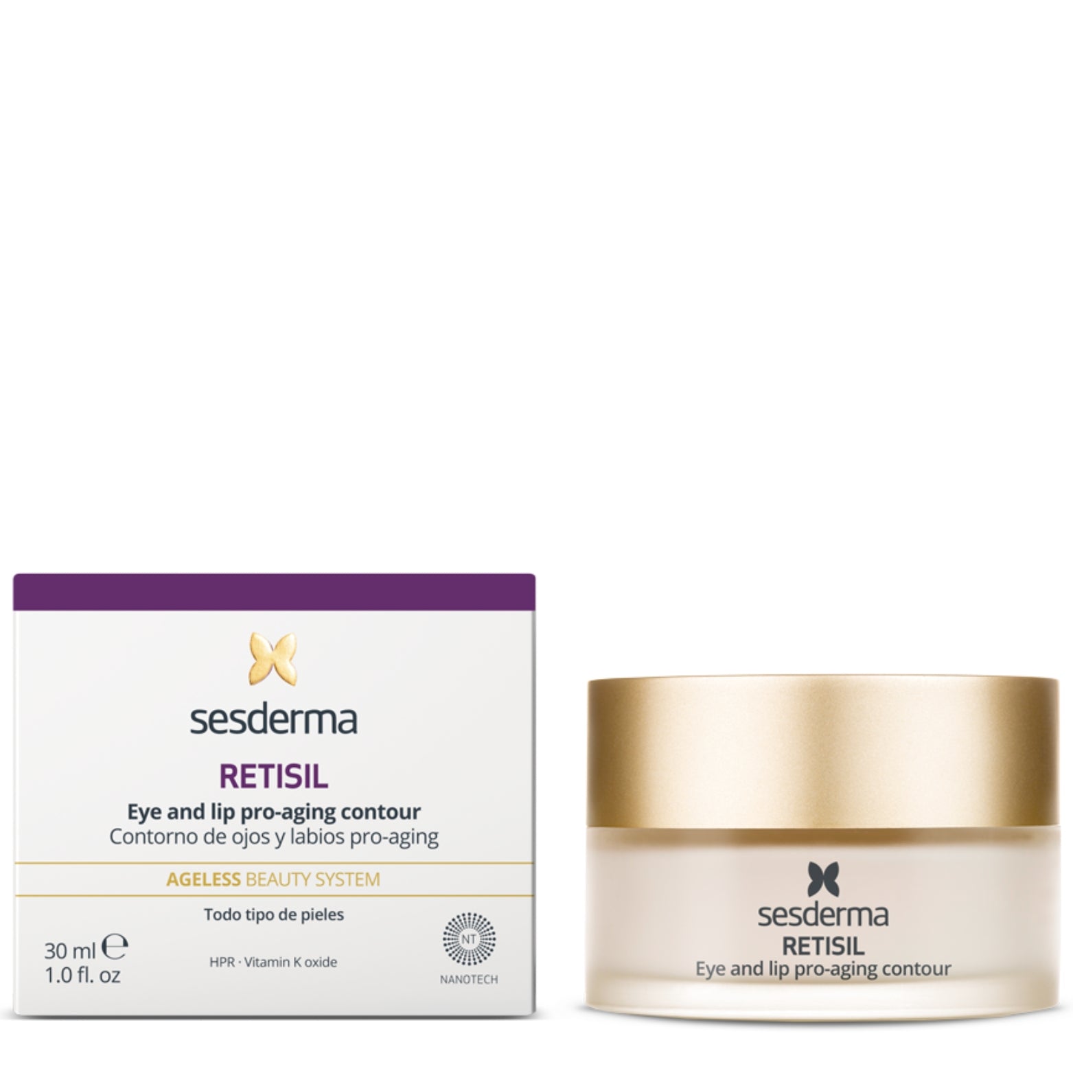 SESDERMA RETISIL PRO-AGING AKIŲ IR LŪPŲ KONTŪRO KREMAS, 30 ML